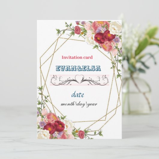 CARTE D'INVITATION (Debout devant)