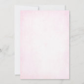 carte d'invitation 1er anniversaire fleurie avec n (Dos)