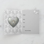 Carte d'invitation 25e anniversaire de mariage Par (Intérieur)