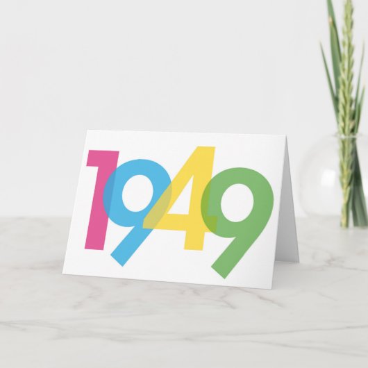 Carte d'invitation 70. Anniversaire - en 1949 (Devant)