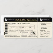 carte d'invitation à 40 ans (Devant / Derrière)