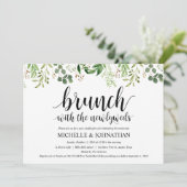 Carte d'invitation à Brunch Mariage de la Poste de (Debout devant)
