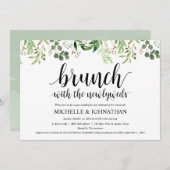 Carte d'invitation à Brunch Mariage de la Poste de (Devant / Derrière)