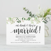 Carte d'invitation à Brunch Mariage de la Poste de (Debout devant)