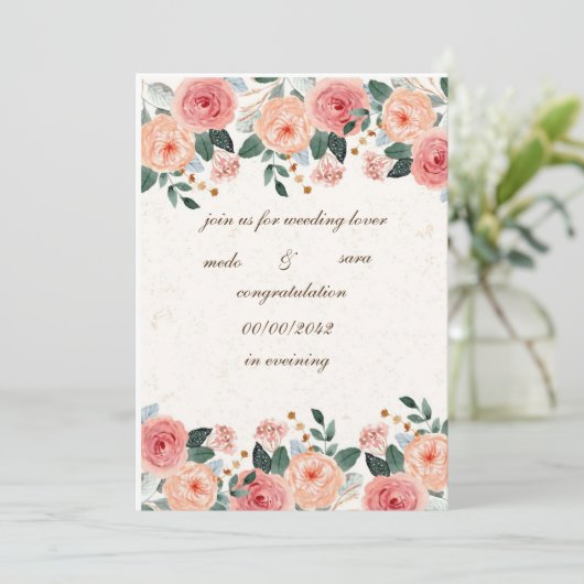 carte d'invitation à désherber (Debout devant)