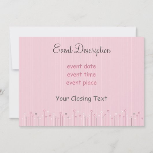 Carte d'invitation à Kitty (Devant)