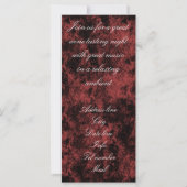 Carte d'invitation à la dégustation de vin (Dos)