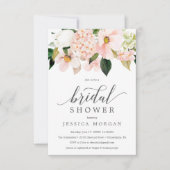 Carte d'invitation à la douche nuptiale Blush Hydr (Devant)