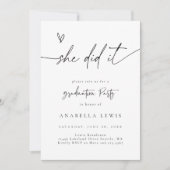 Carte d'invitation à la Faire-part de la fête de B (Devant)