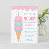 Carte d'invitation à la fête d'anniversaire de la (Debout devant)