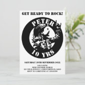 Carte d'invitation à la fête d'anniversaire des ga (Debout devant)