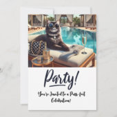 Carte d'invitation à la fête d'anniversaire du cha (Devant)