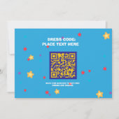 Carte d'invitation à la fête d'anniversaire sur de (Dos)