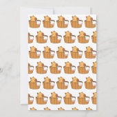 Carte d'invitation à la fête de Capybara | Joyeux (Dos)