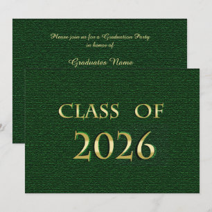 Carte d'invitation à la fête de fin d'études de la