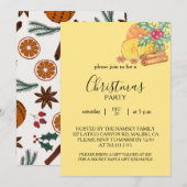 Carte d'invitation à la fête de Noël (Devant / Derrière)