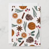 Carte d'invitation à la fête de Noël (Dos)