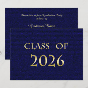 Carte d'invitation à la fête de remise des diplôme