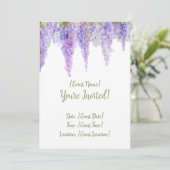 Carte d'invitation à la floraison de la Wisteria (Debout devant)