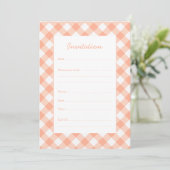 Carte d'invitation à la pêche et à la crème (Debout devant)