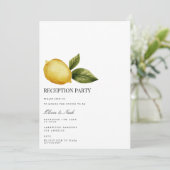 Carte d'invitation à la réception de citron médite (Debout devant)