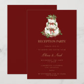 Carte d'invitation à la réception de décoration de (Devant / Derrière)