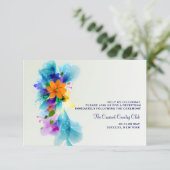 Carte d'invitation à la réception Splash of Color (Debout devant)