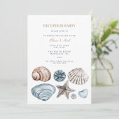 Carte d'invitation à la réception Tropical Beach S (Debout devant)