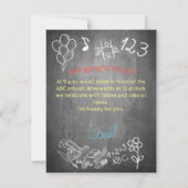 Carte d'invitation à l'inscription scolaire sur ta (Dos)