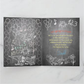 Carte d'invitation à l'inscription scolaire sur un (Intérieur)