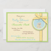 Carte d'invitation à l'ours de bienvenue (Dos)