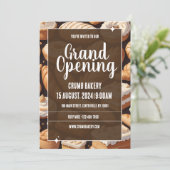 Carte d'invitation à l'ouverture de boulangerie (Debout devant)