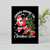 Carte d'invitation à Noël (Debout devant)