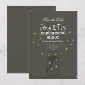 Carte d'invitation à sauver la date dans un pot Ma (Devant / Derrière)