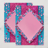 carte d'invitation à une baby shower (Devant / Derrière)