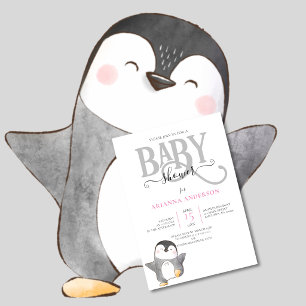 CARTE D'INVITATION À UNE BABY SHOWER POUR UNE NAIS