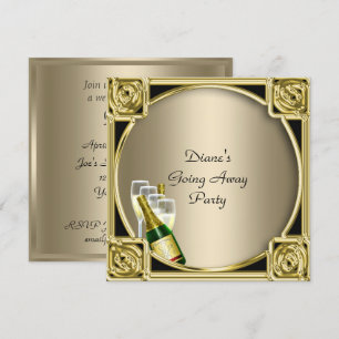 Carte d'invitation à une fête d'adieu Au revoir