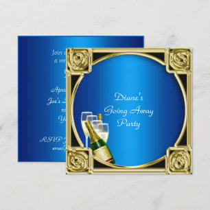 Carte d'invitation à une fête d'adieu Au revoir