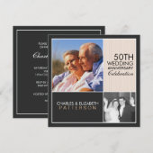 Carte d'invitation à une fête d'anniversaire moder (Devant / Derrière)