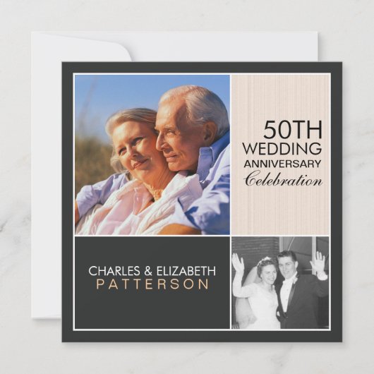 Carte d'invitation à une fête d'anniversaire moder (Devant)