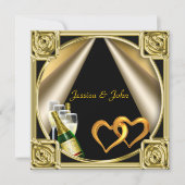 Carte d'invitation à une fête de fiançailles (Devant)