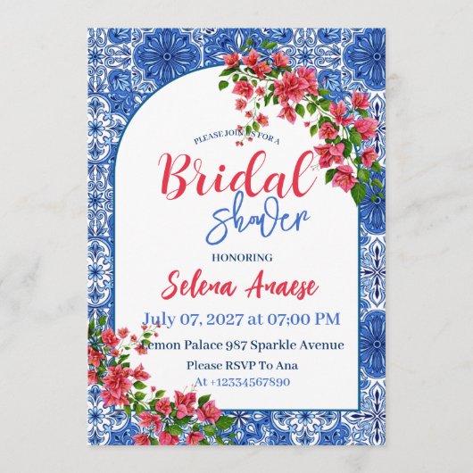 Carte d'invitation à une fête de mariage (Devant)