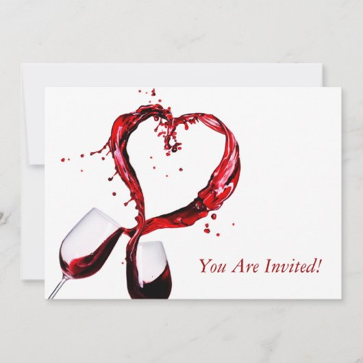 Carte d'invitation à une soirée de dégustation de  (Devant)