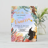 Carte d'invitation Anniversaire (Debout devant)