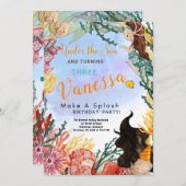 Carte d'invitation Anniversaire (Devant / Derrière)