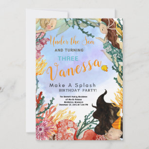 Carte d'invitation Anniversaire