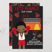 Carte d'invitation Anniversaire (Devant / Derrière)