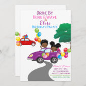Carte d'invitation Anniversaire (Devant / Derrière)