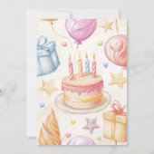 Carte d'invitation anniversaire (Dos)
