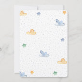 Carte d'invitation anniversaire avion modifiable (Dos)